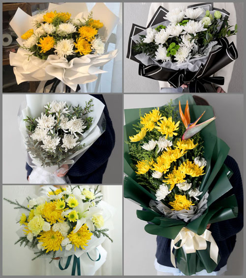 山东青岛胶州市张应镇小草泊村白事花束代送